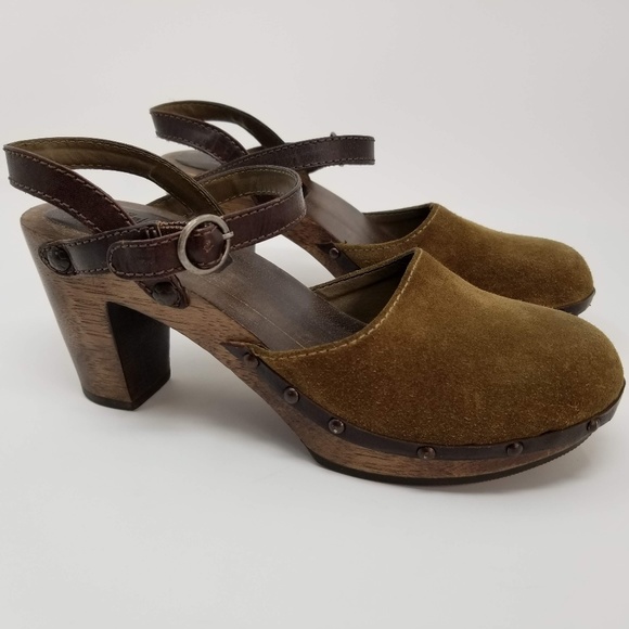 suede clogs american eagle